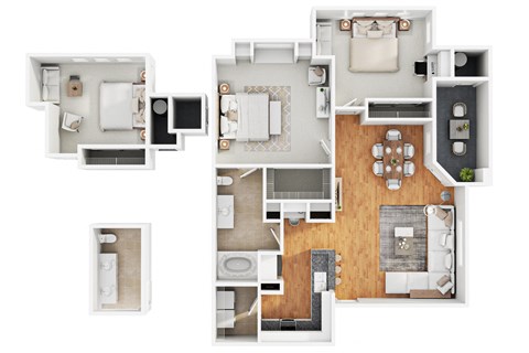 2 bedroom 1 bathroom paseo goodyear az